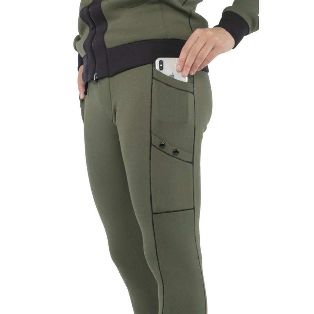 NWT Eva Varro International Cargo Jogger – Olive Scuba – Size Small - Picture 3 of 12